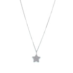 Evence Star ダイヤモンド ネックレス K18ホワイトゴールド 全体