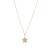 Evence Star ダイヤモンド ネックレス K18イエローゴールド 全体