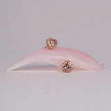 モルガナイト ハート ヘイロー ピアス K18ピンクゴールド ダイヤモンドヘイロー