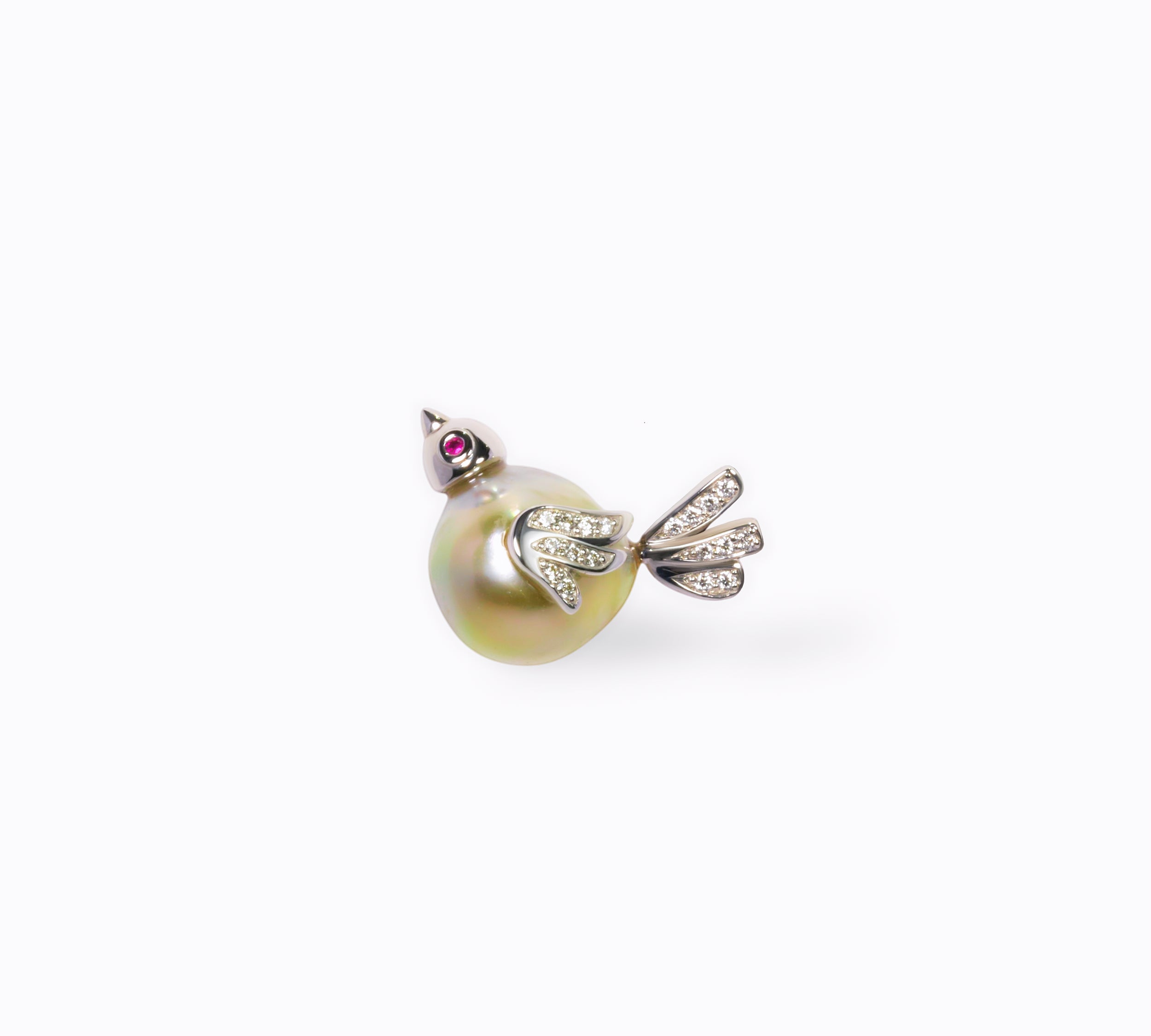 Murmur 南洋バロックパール シングルピアス プラチナ