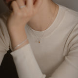 ファンシーサファイア ネックレス イエロー 着用イメージ