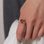 ParVert スペサルティンガーネット リング 2.42ct 着用 全体