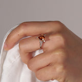 ParVert スペサルティンガーネット リング 2.42ct 着用 暗め