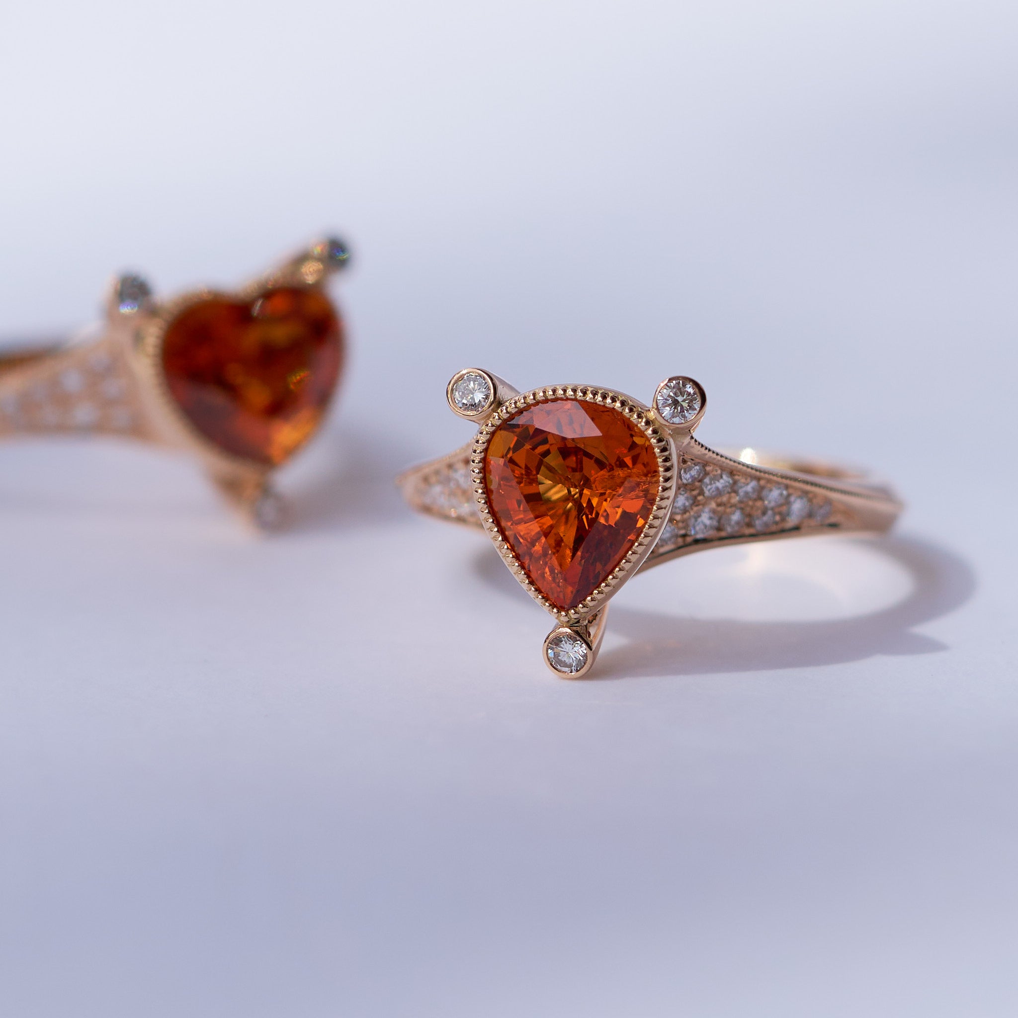 ParVert スペサルティンガーネット リング 2.42ct スタイリング