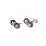 南洋パール ダブルピアス ダイヤモンド サファイア 9.7mm アップ