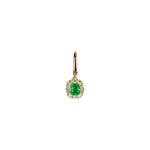 Tutu×Act エメラルド チャーム 0.28ct K18イエローゴールド ダイヤモンド