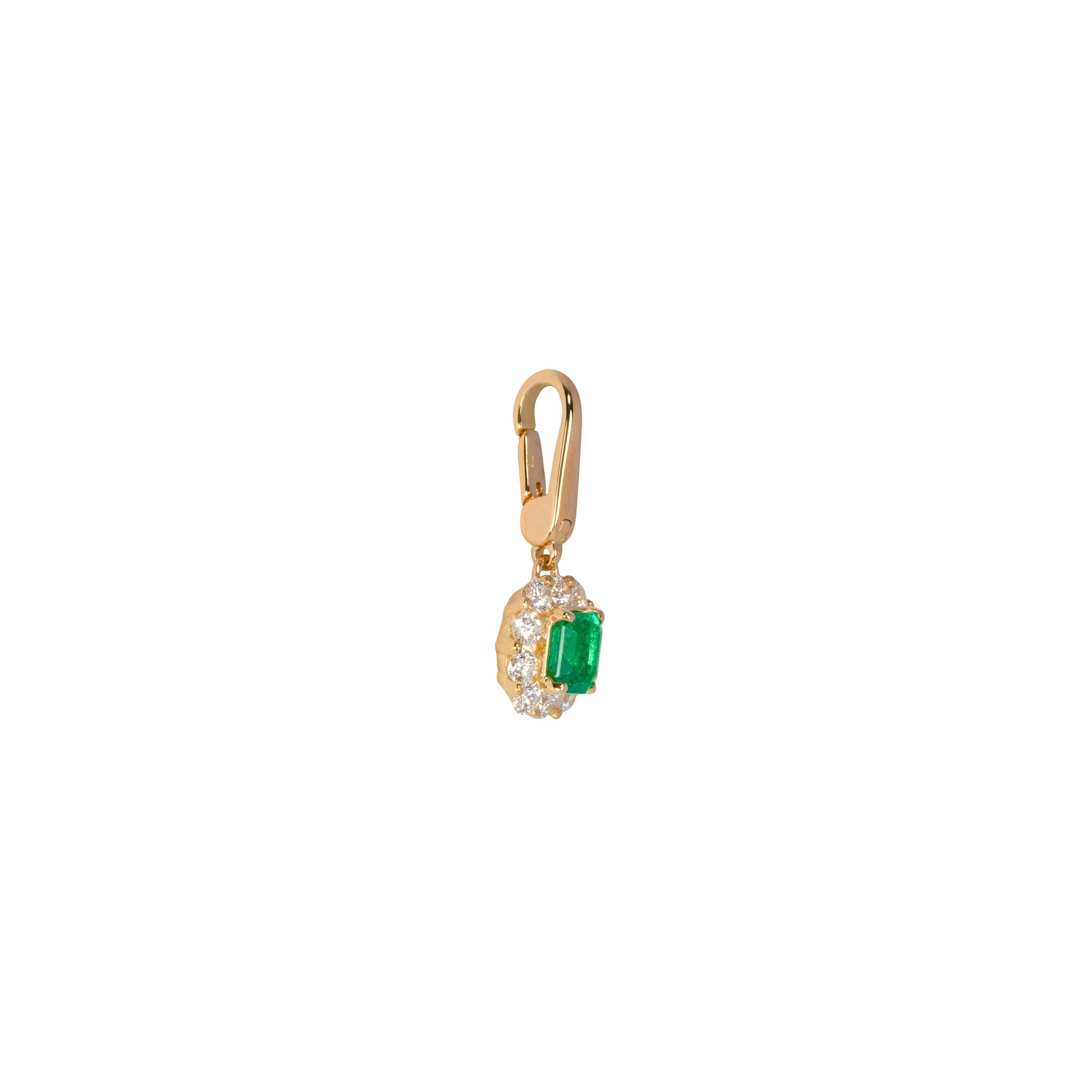 Tutu×Act エメラルド チャーム 0.28ct K18イエローゴールド 全体