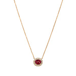 Tutu ルビー ネックレス 1.20ct K18ピンクゴールド ダイヤモンド