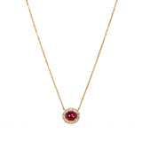 Tutu ルビー ネックレス 1.20ct K18ピンクゴールド ダイヤモンド