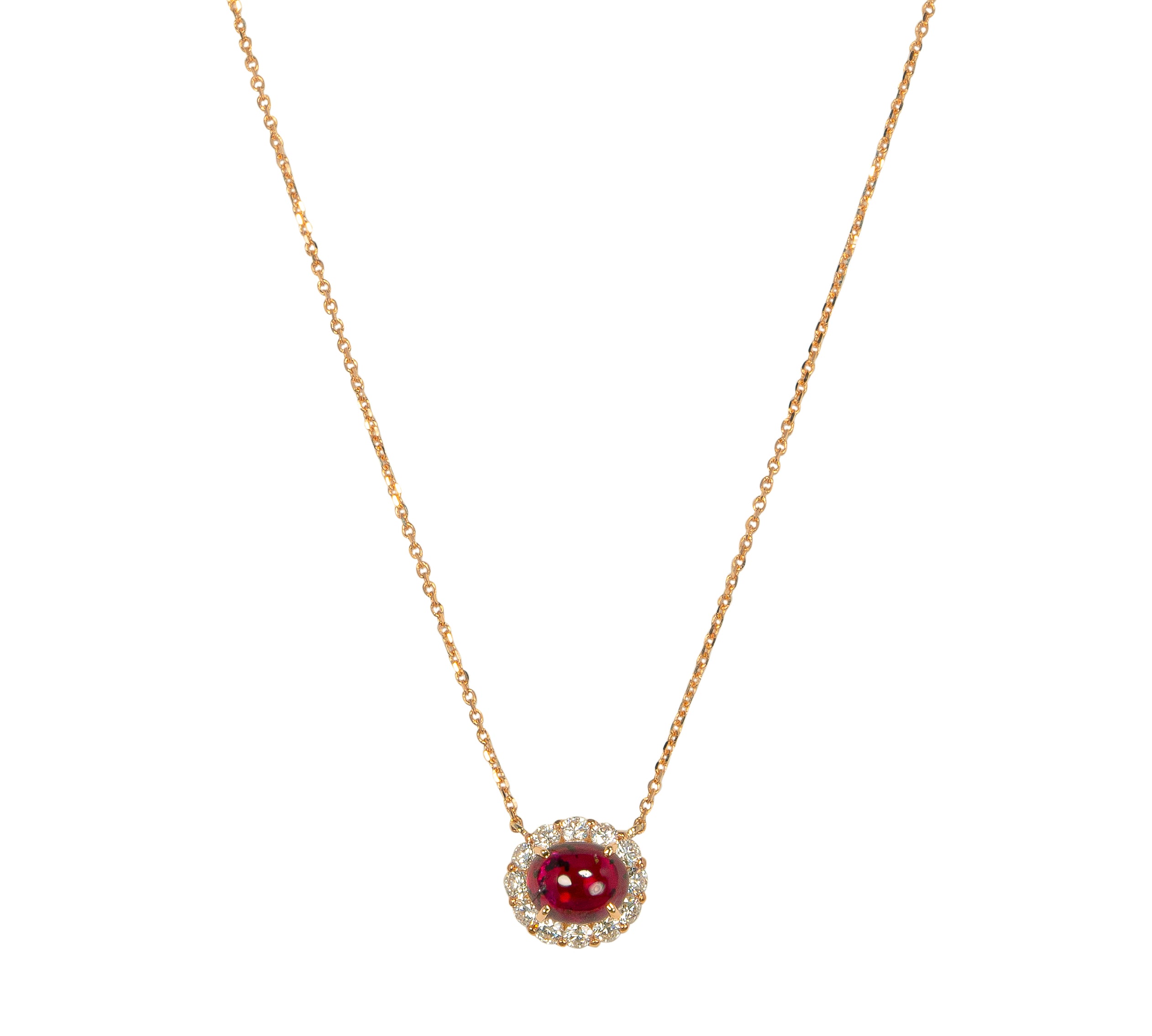 Tutu ルビー ネックレス 1.20ct K18ピンクゴールド ダイヤモンド