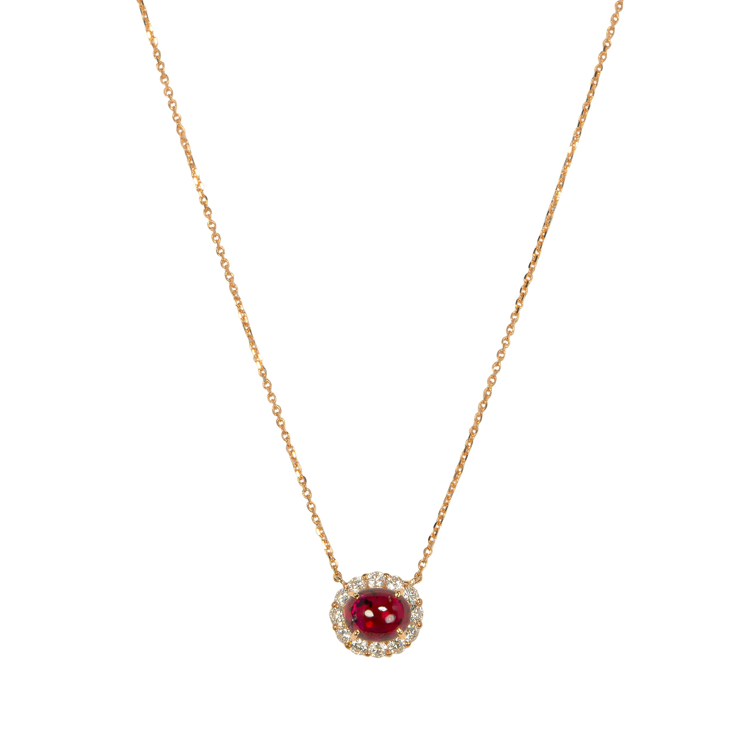 Tutu ルビー ネックレス 1.20ct K18ピンクゴールド ダイヤモンド