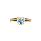 Tutu アクアマリン リング 0.45ct K18イエローゴールド ダイヤモンド