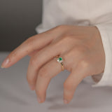 Tutu エメラルド リング 0.20ct 着用イメージ