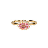 Tutu パパラチアサファイア リング 1.02ct K18イエローゴールド ダイヤモンド