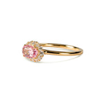 Tutu パパラチアサファイア リング 1.02ct K18イエローゴールド 全体