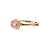 Tutu パパラチアサファイア リング 1.02ct K18イエローゴールド 全体