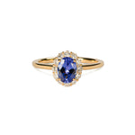 Tutu タンザナイト リング 0.88ct K18イエローゴールド ダイヤモンド