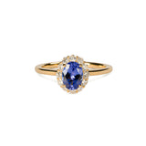 Tutu タンザナイト リング 0.88ct K18イエローゴールド ダイヤモンド