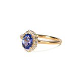 Tutu タンザナイト リング 0.88ct K18イエローゴールド 全体