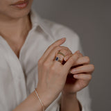 Tutu タンザナイト リング 0.88ct 着用 横