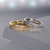 Twins バゲットカットダイヤモンド リング スタイリング