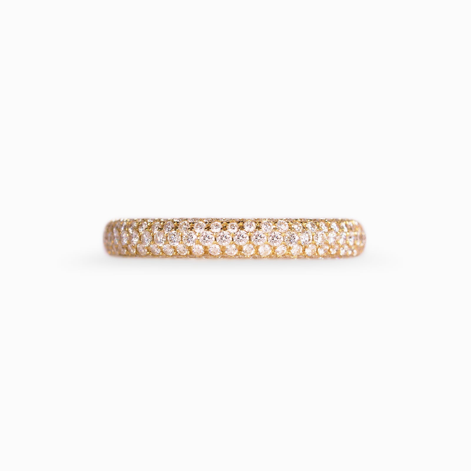 Zero Pavé 8 Row ダイヤモンド リング K18イエローゴールド
