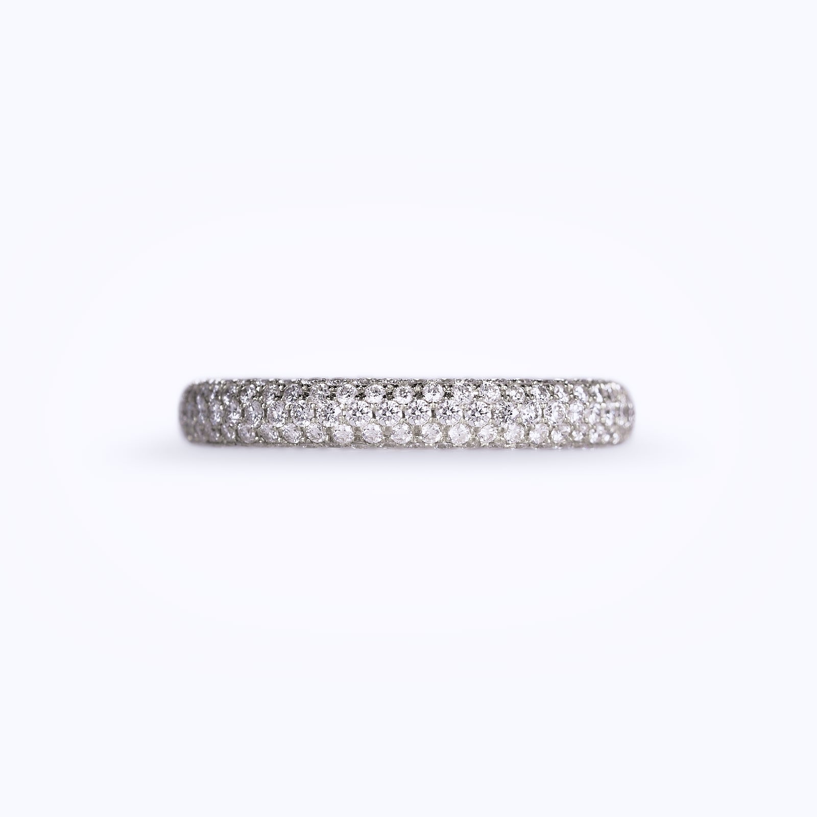 Zero Pavé 8 Row ダイヤモンド リング K18ホワイトゴールド