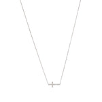 440 Basic Cross ネックレス K18ホワイトゴールド 全体