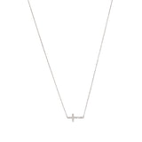 440 Basic Cross ネックレス K18ホワイトゴールド 全体