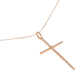 440 Basic Maxi Cross ネックレス K18ホワイトゴールド