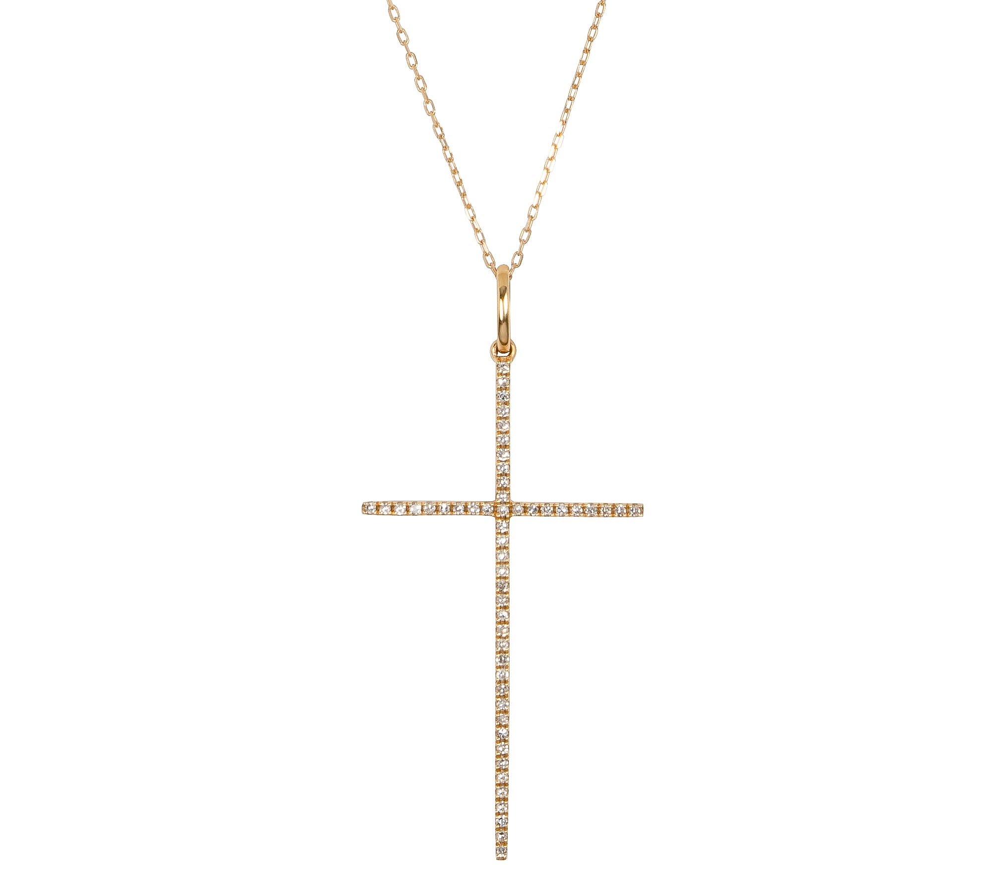 440 Basic Maxi Cross ネックレス K18イエローゴールド