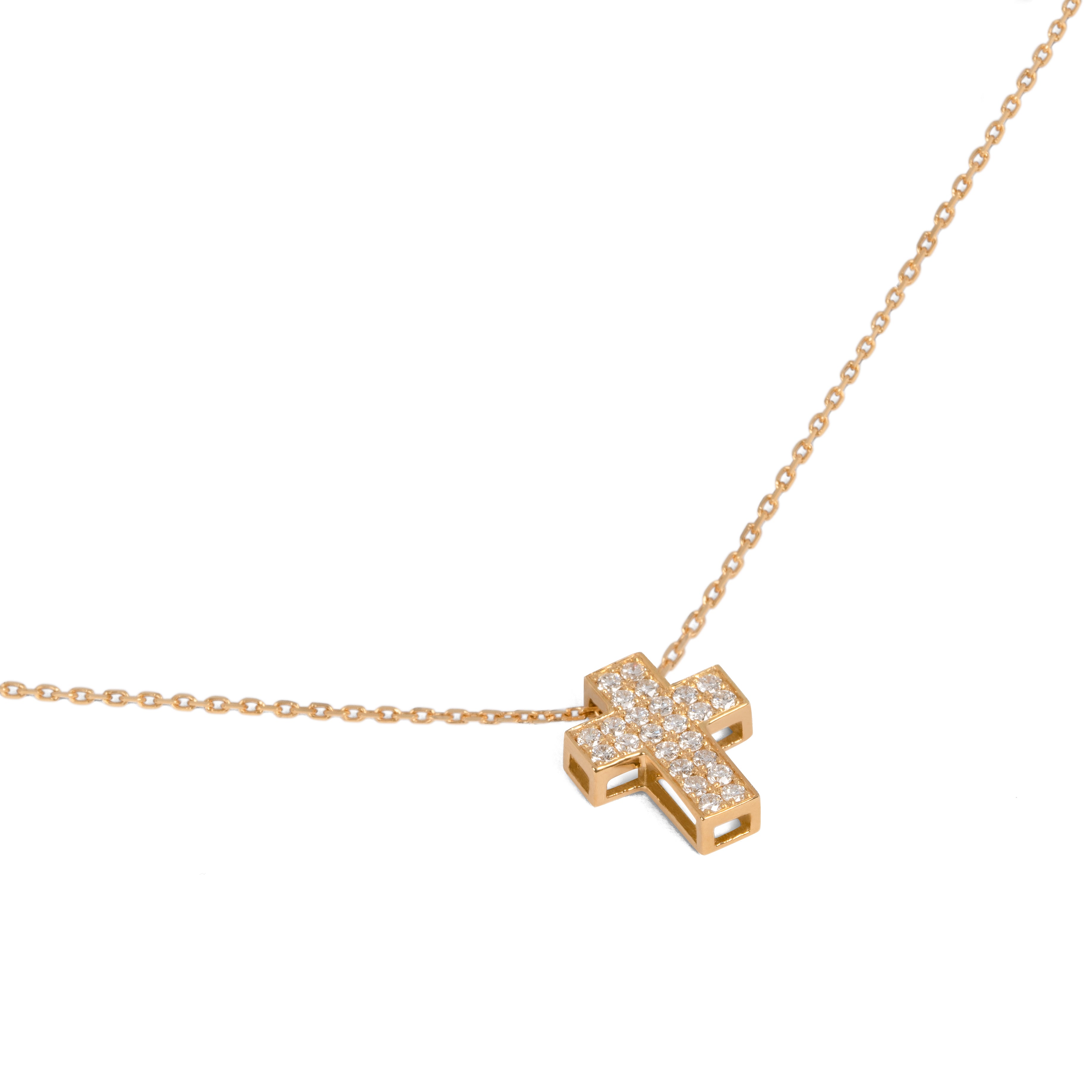 440 Basic Classy Cross ネックレス K18イエローゴールド トップ