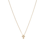 440 Basic Classy Cross ネックレス K18ホワイトゴールド