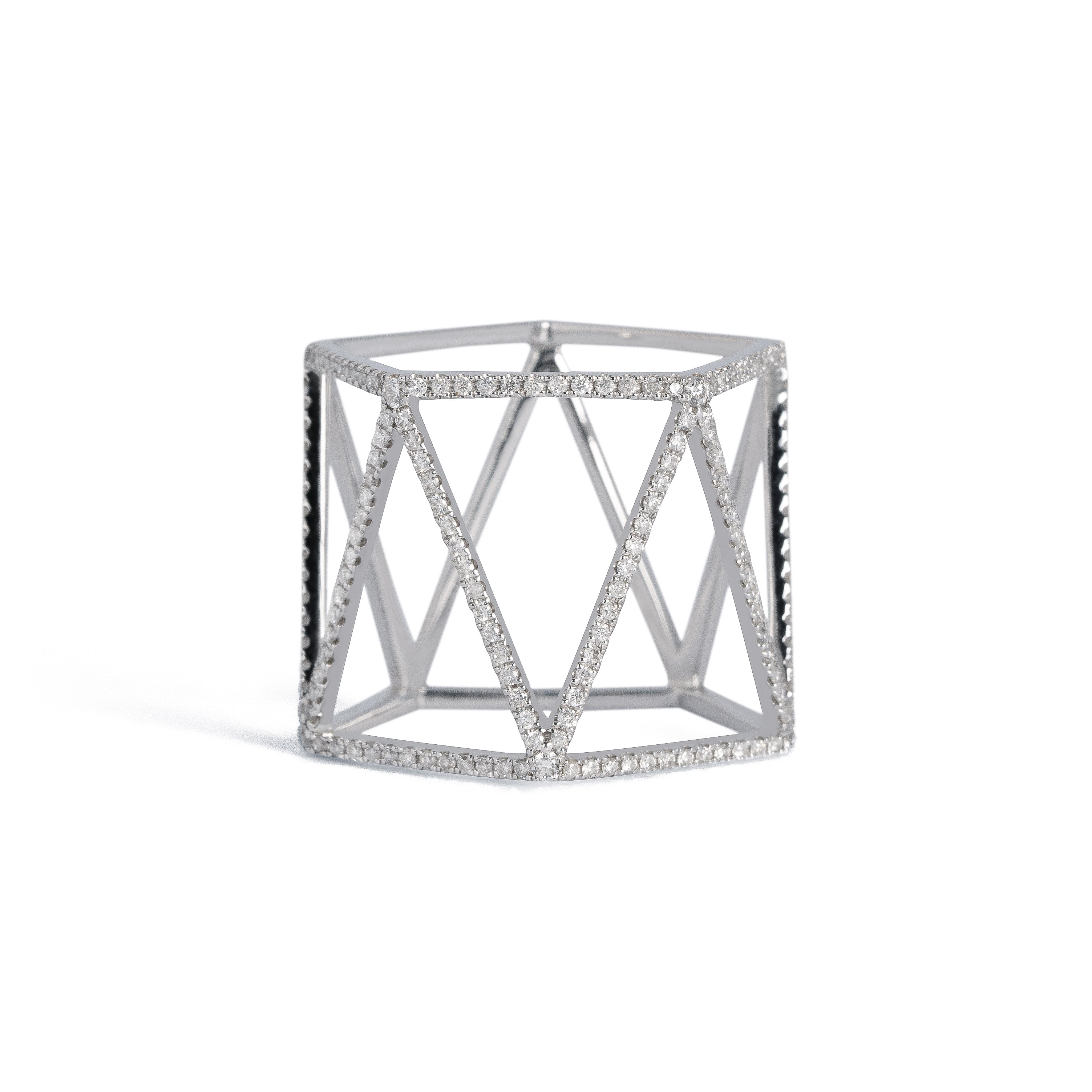 Art Déco Modernism no.3 リング K18ホワイトゴールド