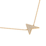 Evence Swallow ネックレス K18イエローゴールド トップ