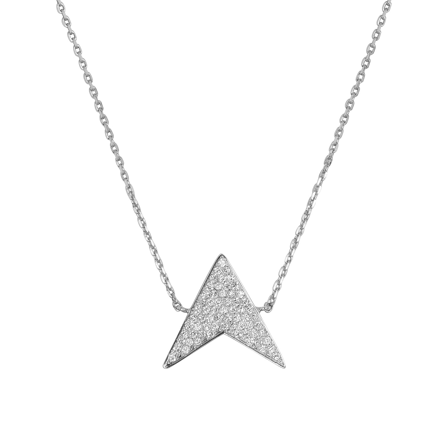 Evence Swallow ネックレス K18ホワイトゴールド
