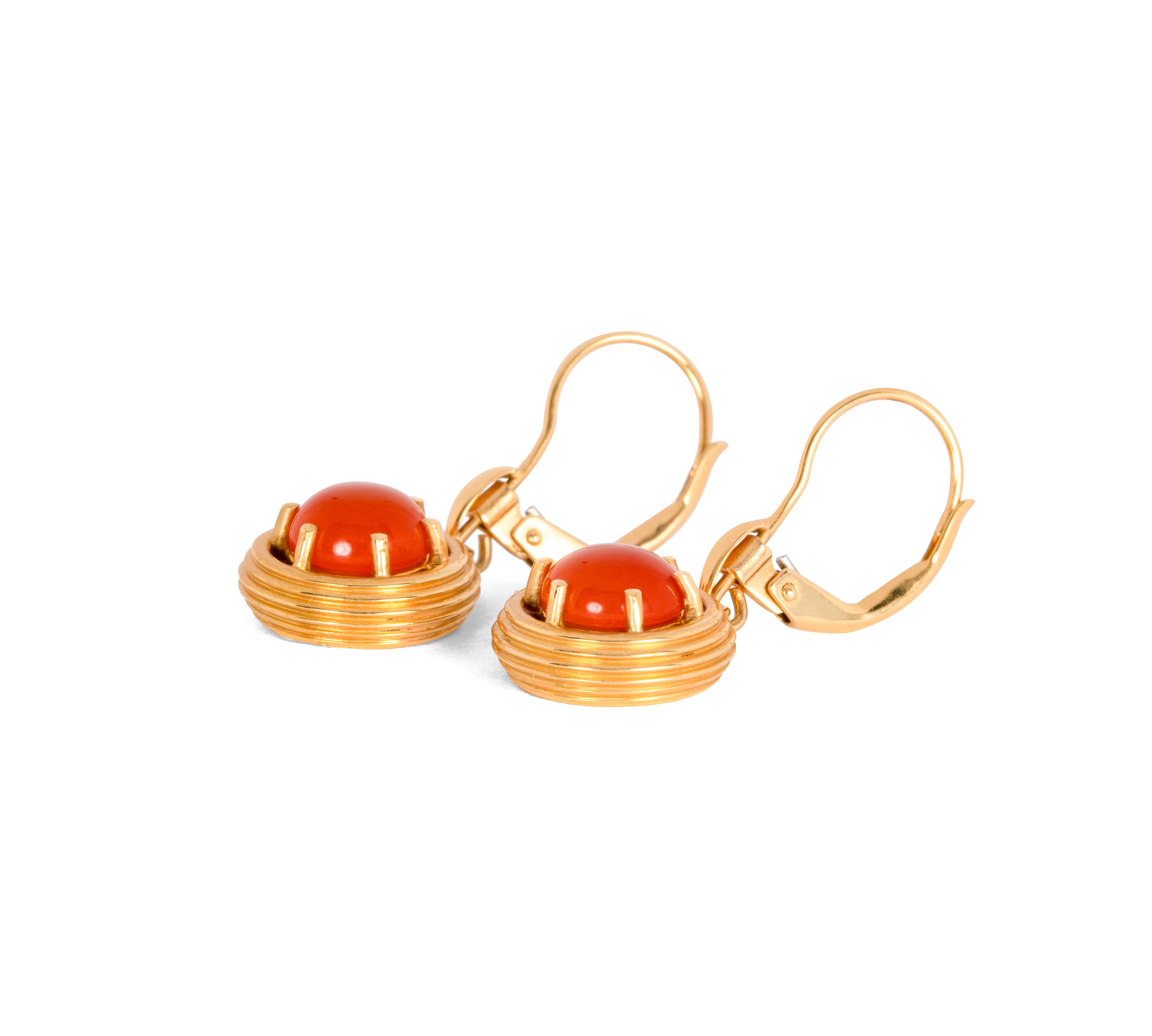 Milet カーネリアン ピアス K18 アップ