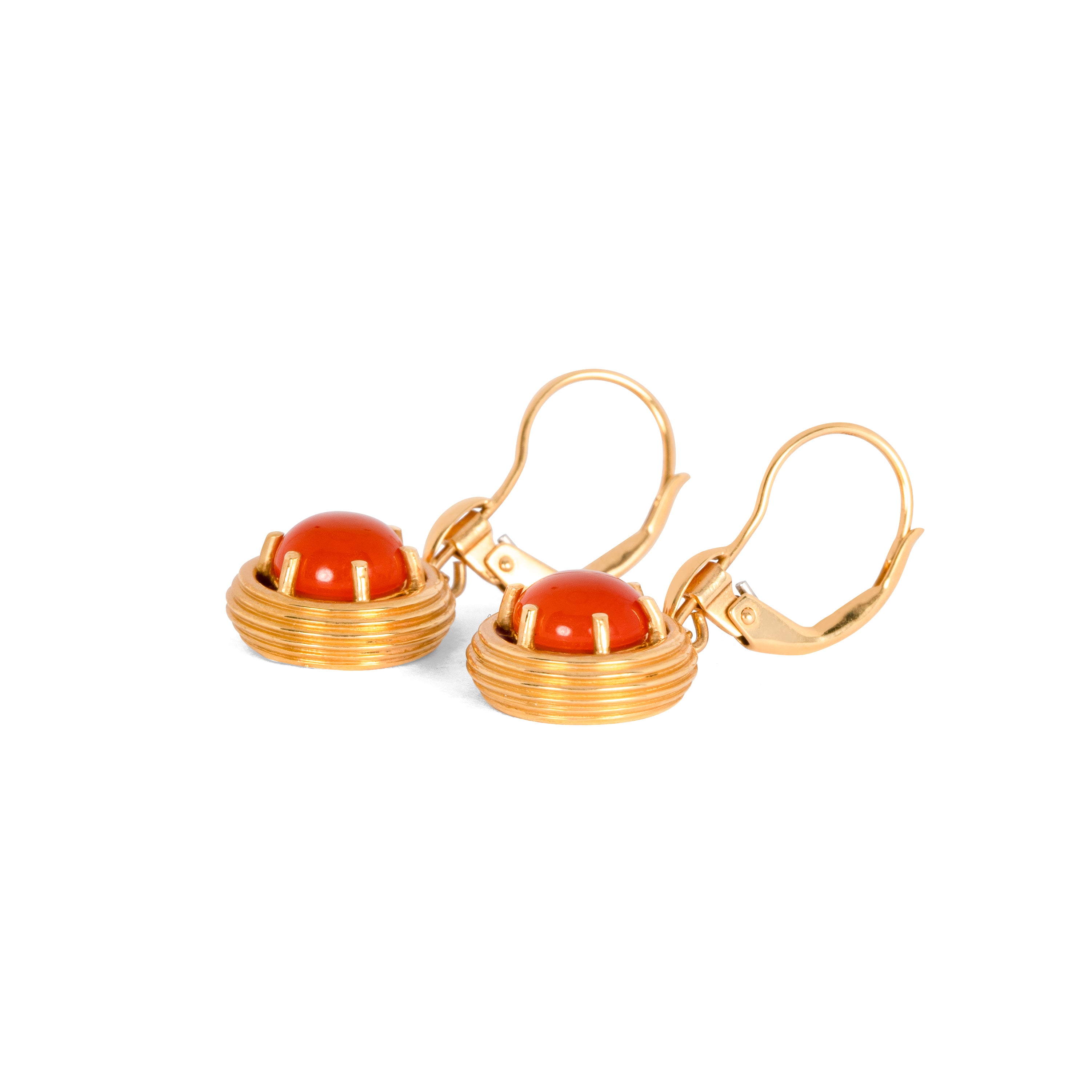 Milet カーネリアン ピアス K18 アップ